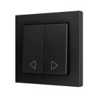 ZENNIO - ZS55. Bouton poussoir "Soft" double pour 2 entrées binaires 55 x 55 mm ? Anth...