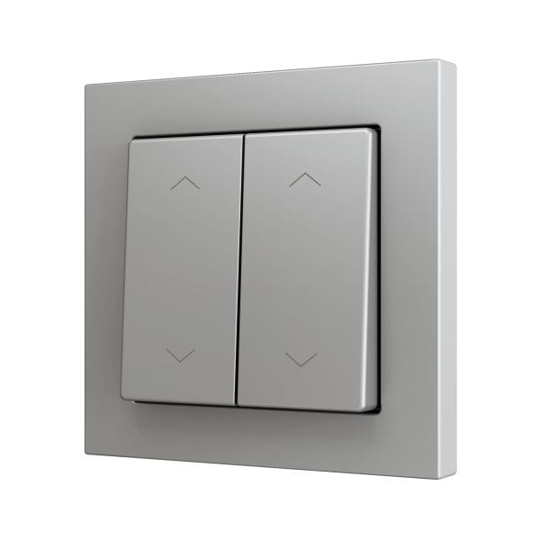 ZENNIO - ZS55. Bouton poussoir Soft double pour 4 entrées binaires 55 x 55 mm ? Icône ...