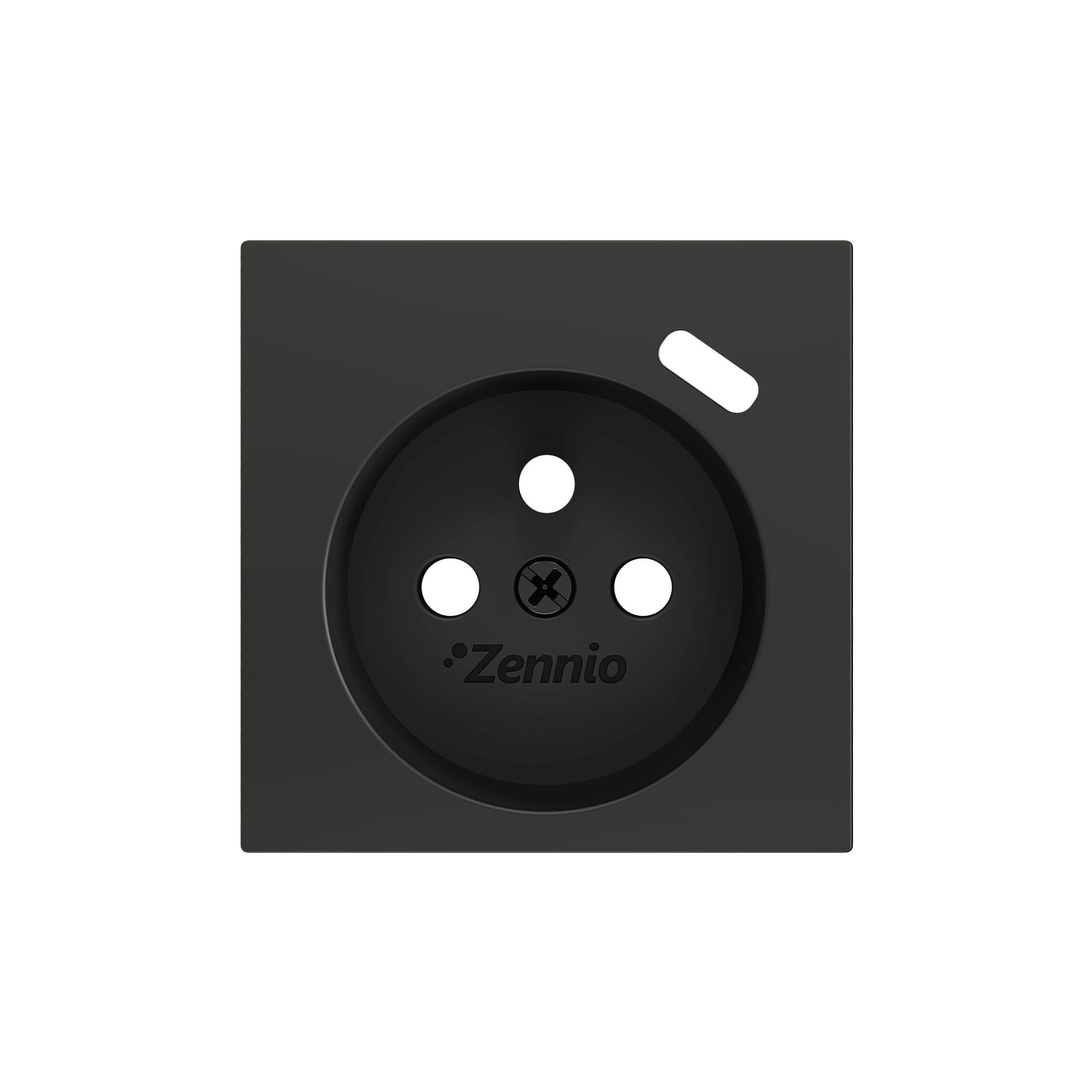 ZENNIO - ZS55. Cache pour base de prise française avec USB C 55 x 55 mm - Anthracite