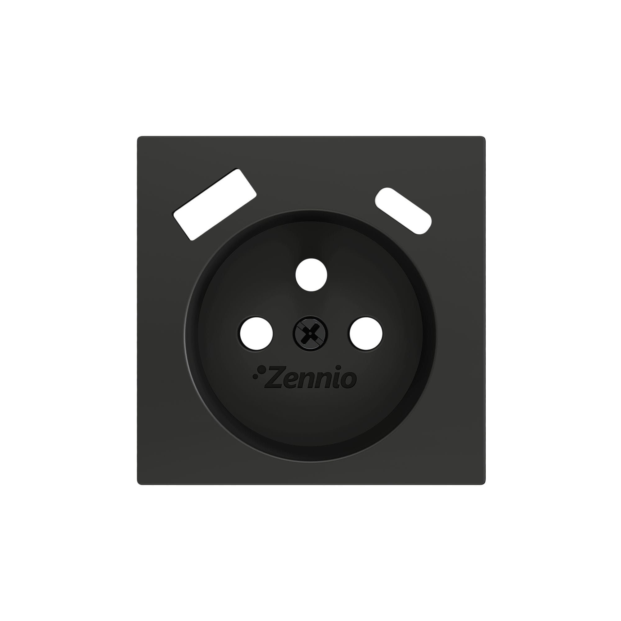 ZENNIO - ZS55. Cache pour base de prise française avec USB C et A 55 x 55 mm - Anthracite