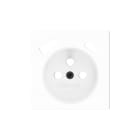 ZENNIO - ZS55. Cache pour base de prise française avec USB C et A 55 x 55 mm - Blanc mat