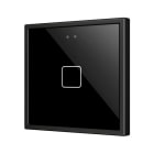 ZENNIO - Flat 70 X1. Interrupteur capacitif en verre 70x70 ? 1 bouton - Anthracite (ca...