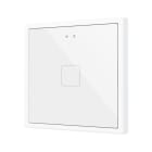 ZENNIO - Flat 70 X1. Interrupteur capacitif en verre 70x70 ? 1 bouton - Blanc (cadre Z...