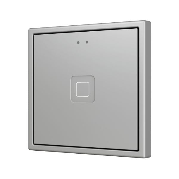 ZENNIO - Tecla 70 X1. Interrupteur capacitif en polycarbonate 70x70 ? 1 bouton - Argen...