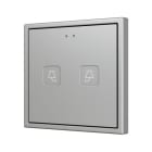 ZENNIO - Tecla 70 X2. Interrupteur capacitif en polycarbonate 70x70 ? 2 boutons - Pers...