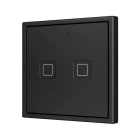 ZENNIO - Tecla 70 X2. Interrupteur capacitif en polycarbonate 70x70 ? 2 boutons - Anth...