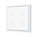 ZENNIO - Tecla 70 X4. Interrupteur capacitif en polycarbonate 70x70 ? 4 boutons - Pers...