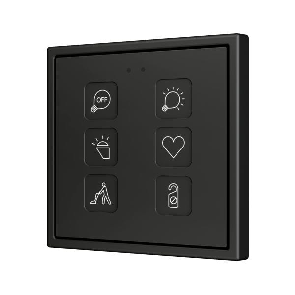 ZENNIO - Tecla 70 X6. Interrupteur capacitif en polycarbonate 70x70 ? 6 boutons - Pers...