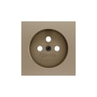 ZENNIO - ZS55. Cache pour base de prise française 55 x 55 mm - Champagne