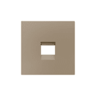 ZENNIO - ZS55. Cache pour connecteur RJ45 55 x 55 mm - 1 connecteur - Champagne