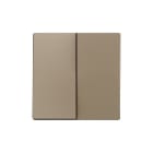 ZENNIO - ZS55. Touche double pour mécanisme 55 x 55 mm - Champagne