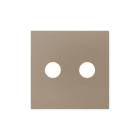 ZENNIO - ZS55. Cache pour connecteur audio RCA 55 x 55 mm - Champagne