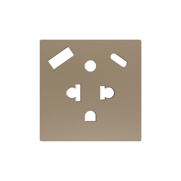 ZENNIO - ZS55. Cache pour base de prise euro-américain avec USB C et A 55 x 55 mm - Ch...