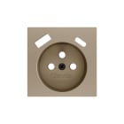 ZENNIO - ZS55. Cache pour base de prise française avec USB C et A 55 x 55 mm - Champagne