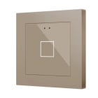 ZENNIO - Flat 55 X1 v2. Interrupteur capacitif en verre 55 x 55 ? 1 bouton - Champagne...