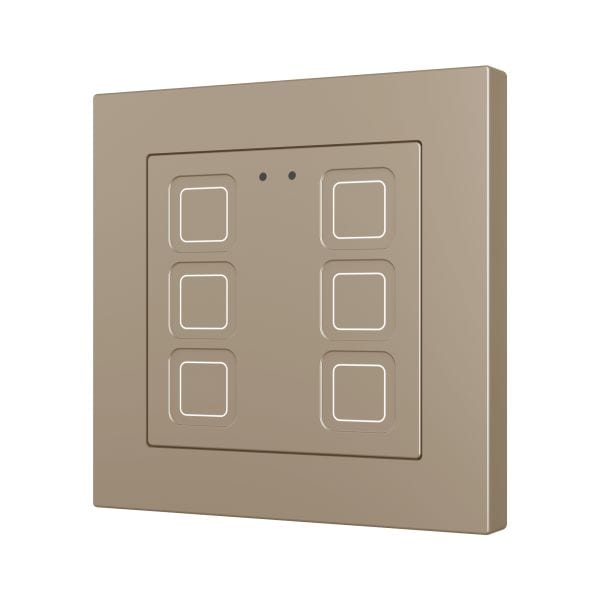 ZENNIO - Tecla 55 X6. Interrupteur capacitif en polycarbonate 55 x 55 ? 6 boutons - Ch...