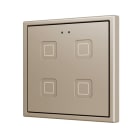 ZENNIO - Tecla 70 X4. Interrupteur capacitif en polycarbonate 70x70 ? 4 boutons - Cham...