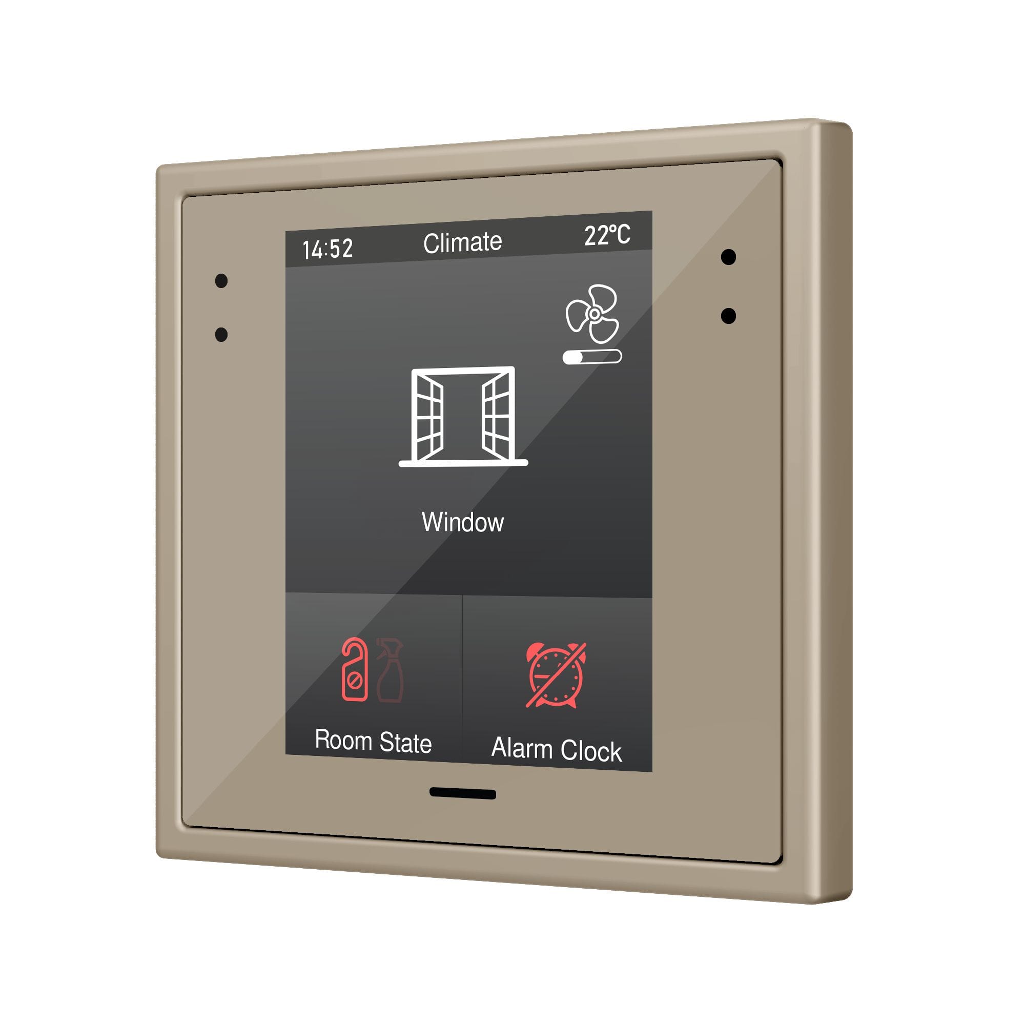 ZENNIO - Z28. Écran tactile capacitif de 2,8" pour cadres de 70x70 - Champagne (cadre ...