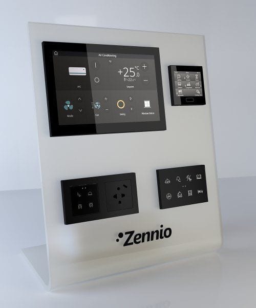 ZENNIO - Panneau de présentation (alimentation incluse) avec Z100, Z35, Flat XL, Flat ...