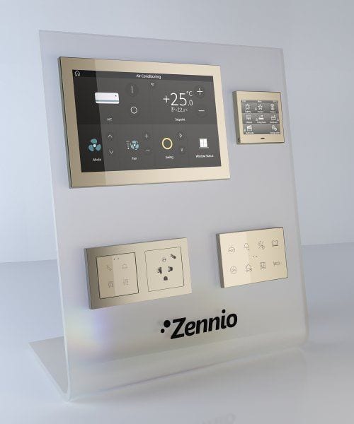 ZENNIO - Panneau de présentation (alimentation incluse) avec Z100, Z35, Flat XL, Flat ...