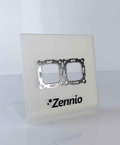 ZENNIO - Panneau de présentation pour cadre de 2 éléments - Sans source d'alimentation