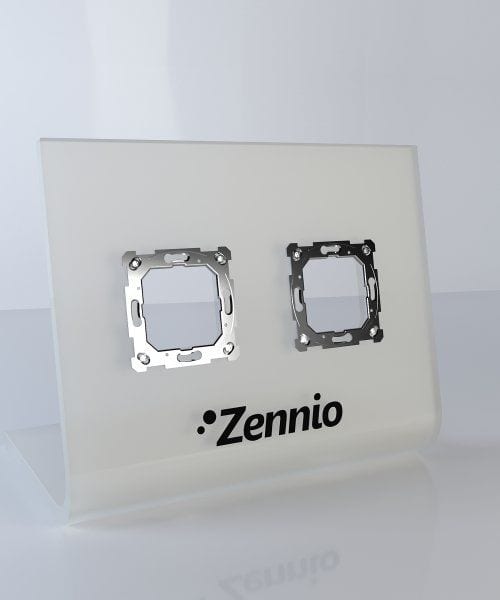 ZENNIO - Panneau de présentation pour 2 x Z28, Z35, Z40, Z50, Flat, Tecla, Soft, ... -...