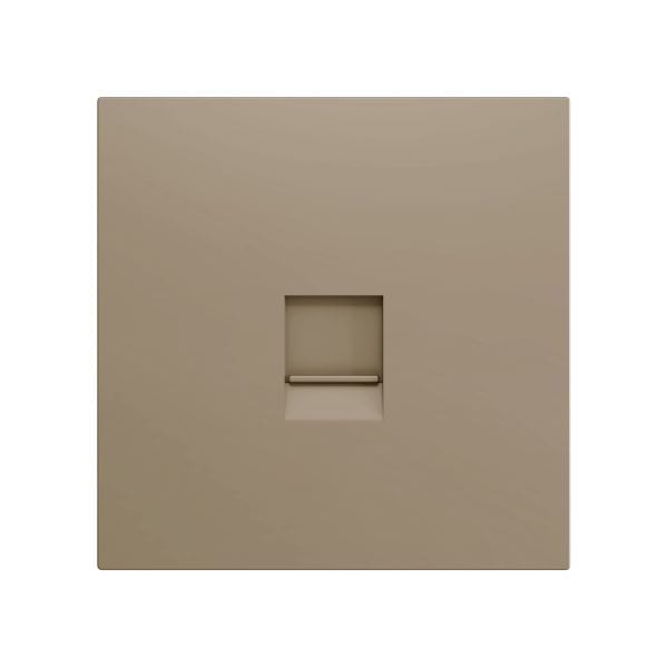 ZENNIO - ZS70. Cache pour connecteur RJ45 70 x 70 mm - 1 connecteur - Champagne