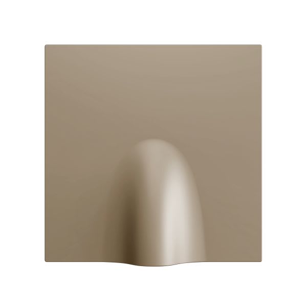 ZENNIO - ZS70. Cache pour sortie de câble 70 x 70 mm - Champagne