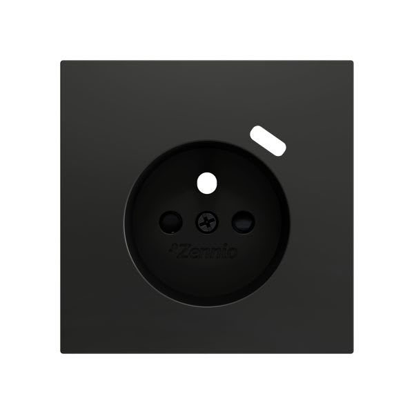 ZENNIO - ZS70. Cache pour base de prise française avec USB C 70 x 70 mm - Anthracite