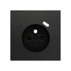 ZENNIO - ZS70. Cache pour base de prise française avec USB C 70 x 70 mm - Anthracite