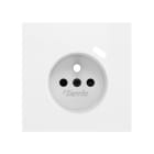 ZENNIO - ZS70. Cache pour base de prise française avec USB C 70 x 70 mm - Blanc mat
