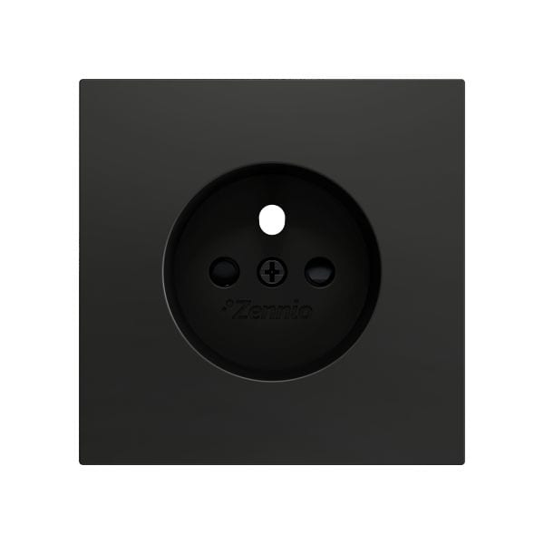 ZENNIO - ZS70. Cache pour base de prise française 70 x 70 mm - Anthracite