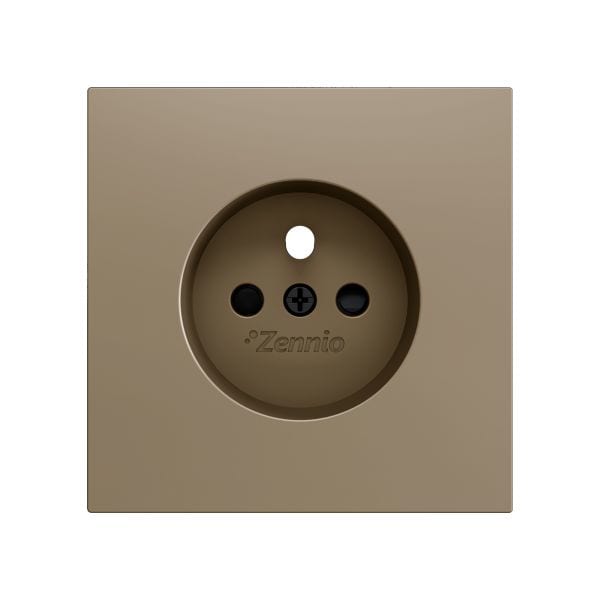 ZENNIO - ZS70. Cache pour base de prise française 70 x 70 mm - Champagne