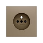 ZENNIO - ZS70. Cache pour base de prise française 70 x 70 mm - Champagne