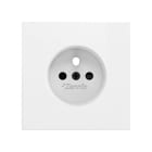 ZENNIO - ZS70. Cache pour base de prise française 70 x 70 mm - Blanc mat