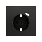 ZENNIO - ZS70. Cache pour base de prise Schuko avec USB C 70 x 70 mm - Anthracite