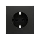 ZENNIO - ZS70. Cache pour base de prise Schuko 70 x 70 mm - Anthracite