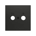 ZENNIO - ZS70. Cache pour connecteur TV/R 70 x 70 mm - Anthracite