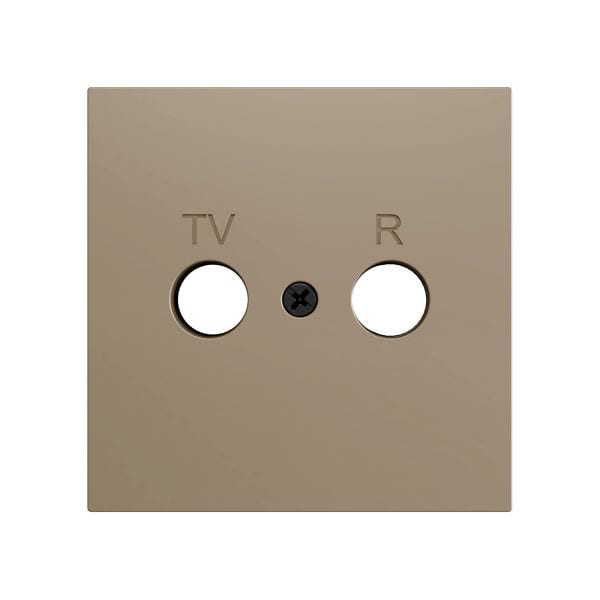 ZENNIO - ZS70. Cache pour connecteur TV/R 70 x 70 mm - Champagne