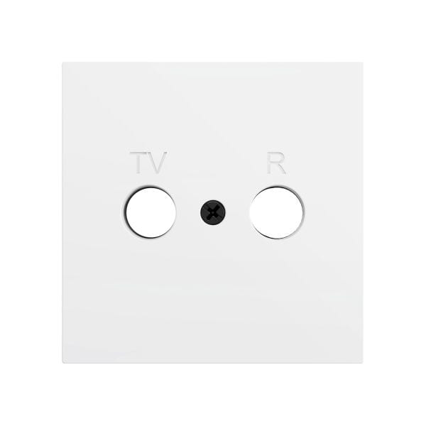 ZENNIO - ZS70. Cache pour connecteur TV/R 70 x 70 mm - Blanc mat