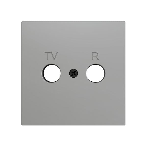 ZENNIO - ZS70. Cache pour connecteur TV/R 70 x 70 mm - Argenté