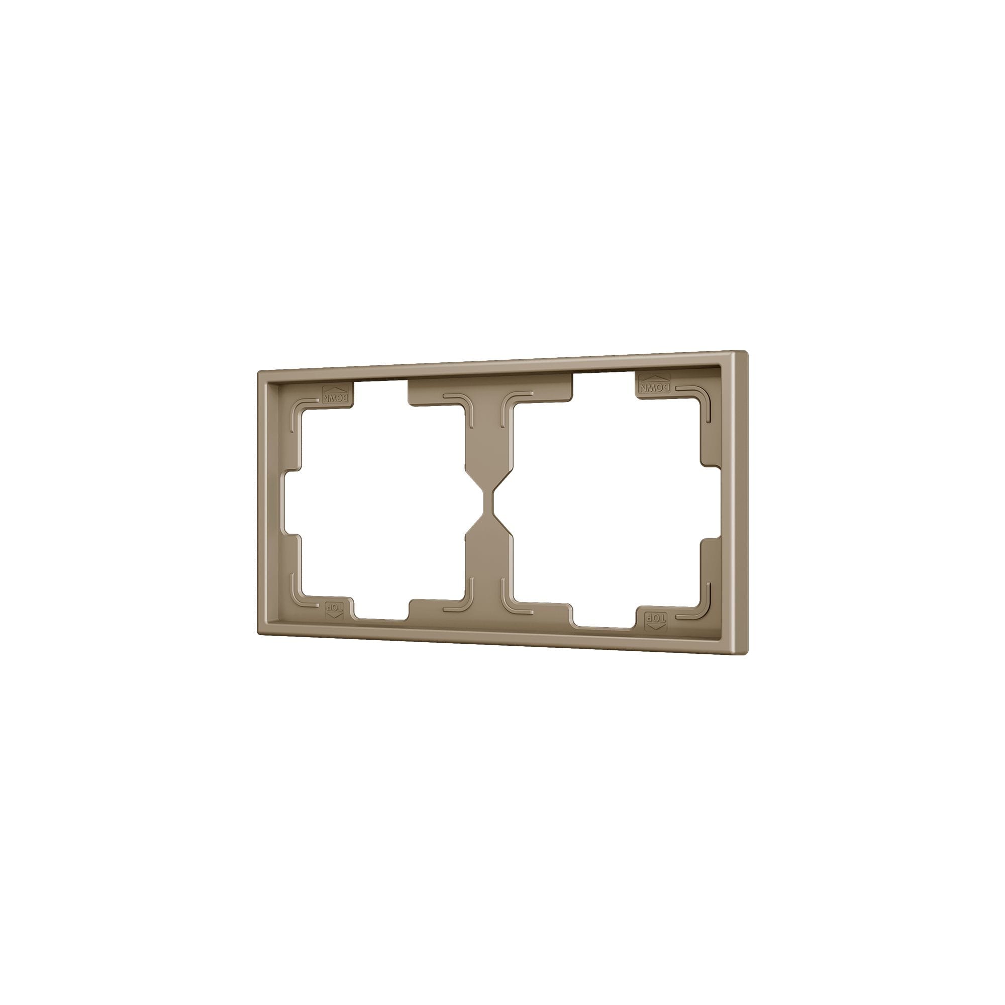 ZENNIO - ZS70. Cadre - 2 modules - Champagne