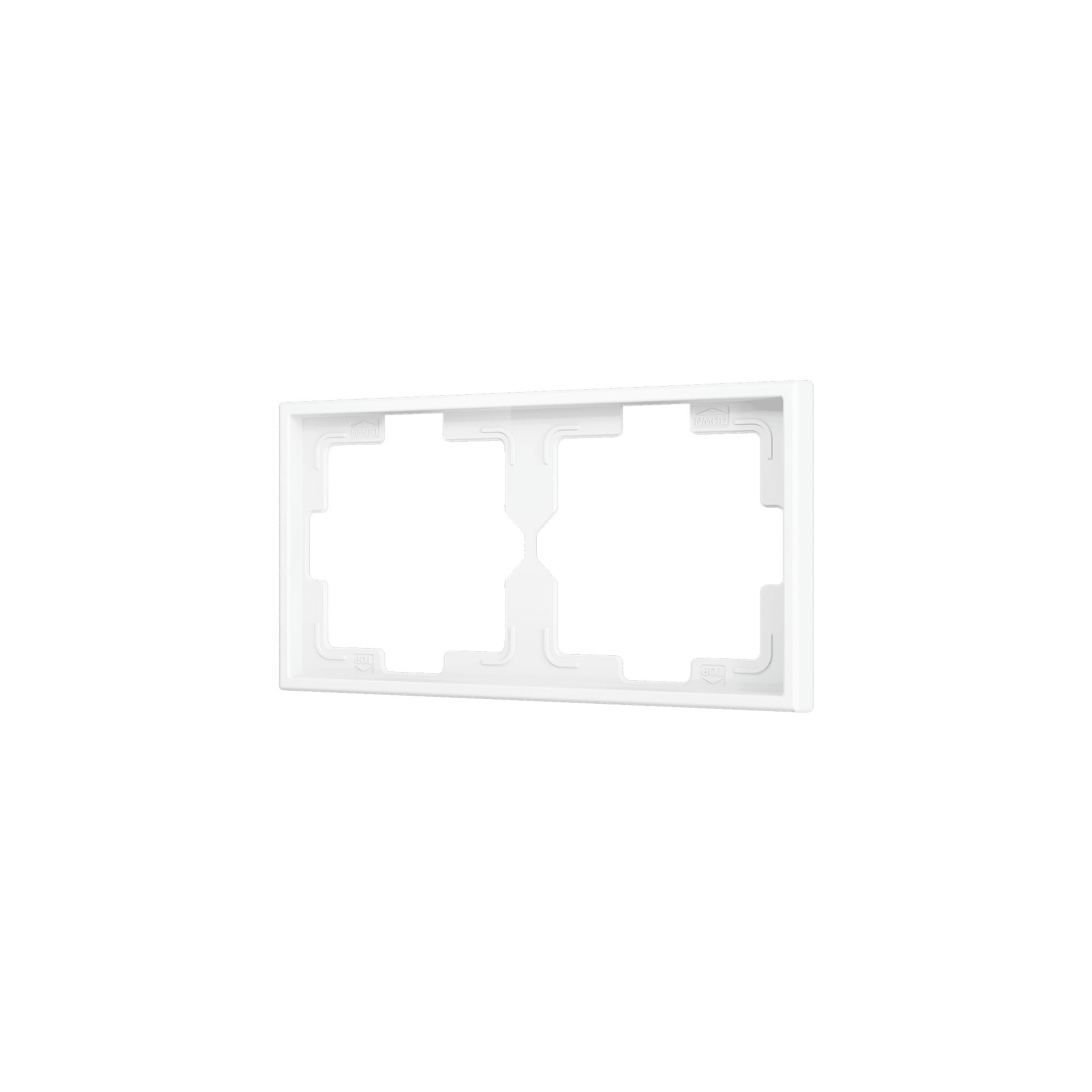 ZENNIO - ZS70. Cadre - 2 modules - Blanc mat