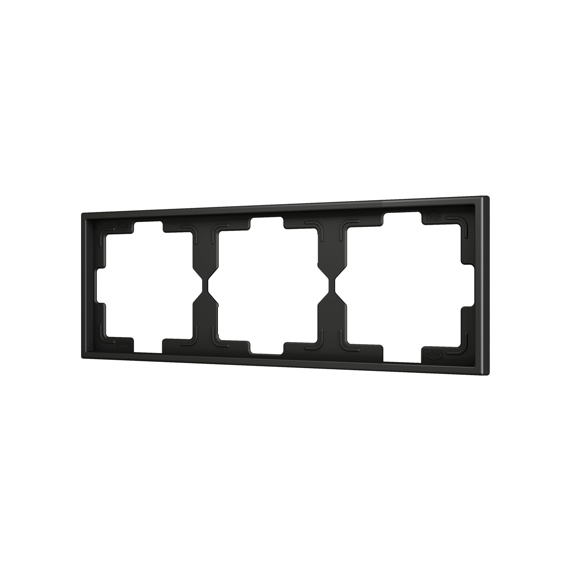 ZENNIO - ZS70. Cadre - 3 modules - Anthracite