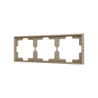 ZENNIO - ZS70. Cadre - 3 modules - Champagne