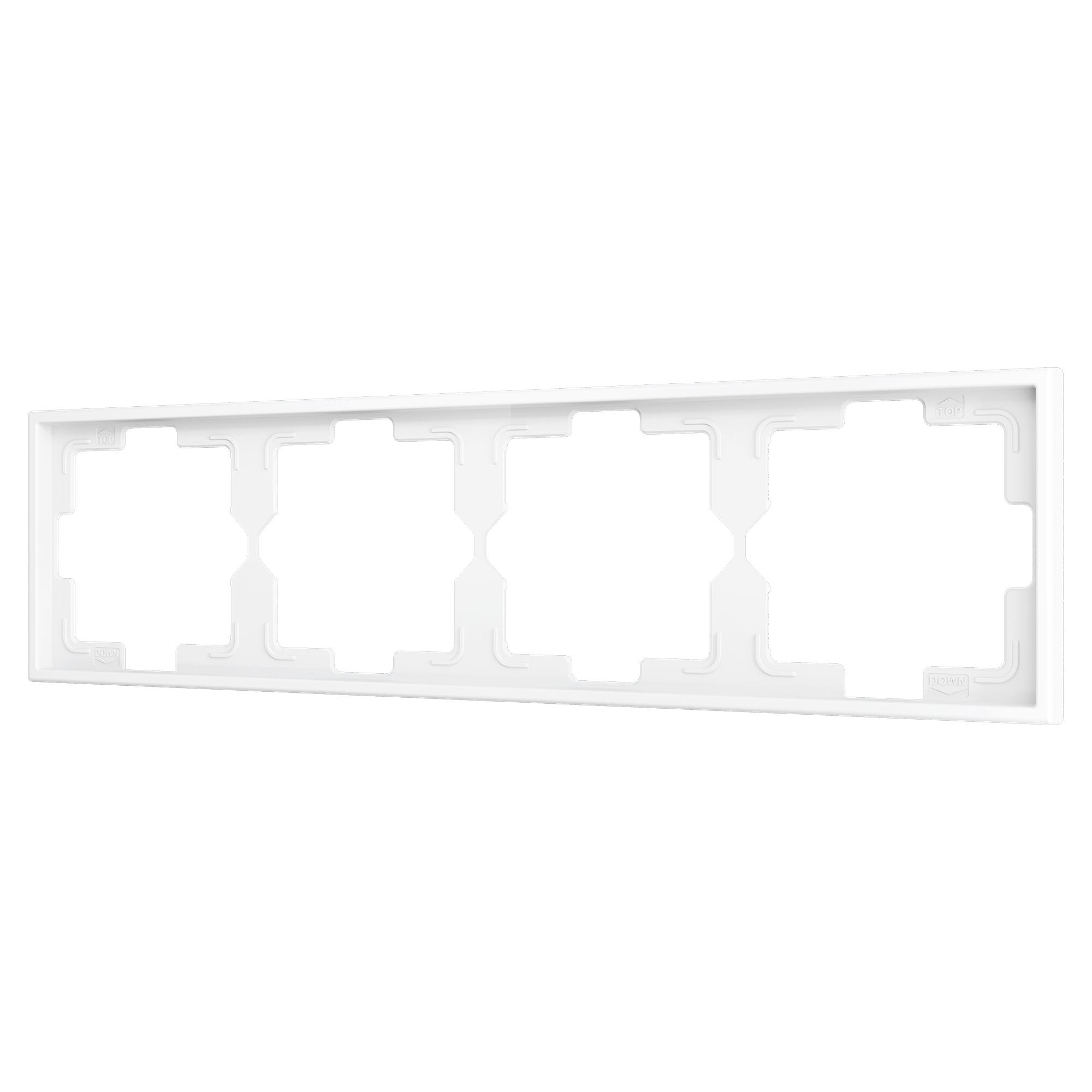 ZENNIO - ZS70. Cadre - 4 modules - Blanc mat