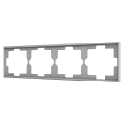 ZENNIO - ZS70. Cadre - 4 modules - Argent