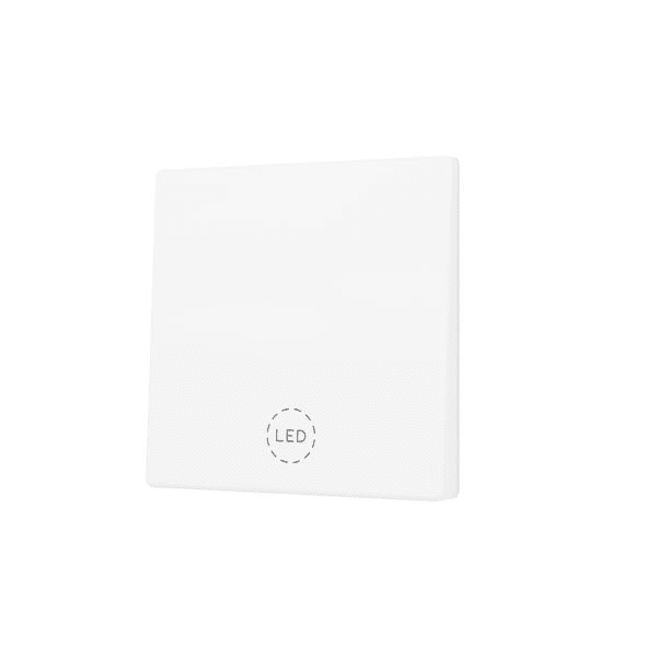 ZENNIO - ZS55. Cache pour bouton poussoir Soft KNX simple 55 x 55 mm. Appui en bas - B...
