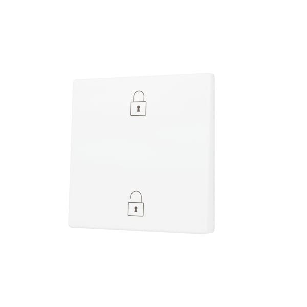ZENNIO - ZS55. Cache pour bouton poussoir Soft KNX simple 55 x 55 mm. Appui en bas&hau...