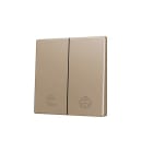 ZENNIO - ZS55. Cache pour bouton poussoir Soft KNX double 55 x 55 mm. Appui en bas - C...